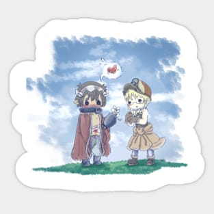 Reg and Riko Cute Made In Abyss Sticker